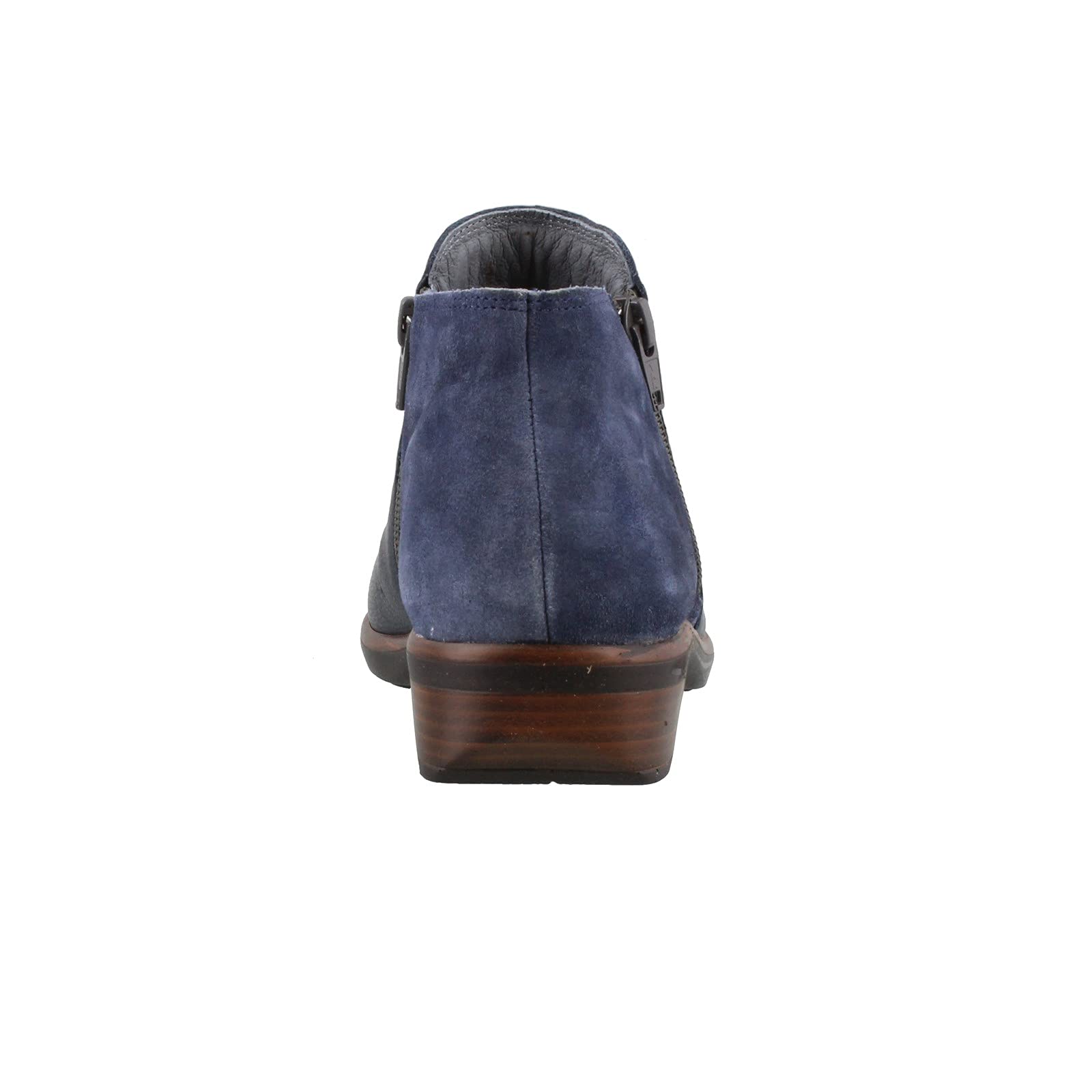NAOT Women's Helm Ankle Bootie - Cork Footbed & Arch Support - Double Zipper Low Heel Comfort Shoes - Lightweight Travel Boots with Removable Insole | Perfect for Walking, Office Wear & Casual Outfits