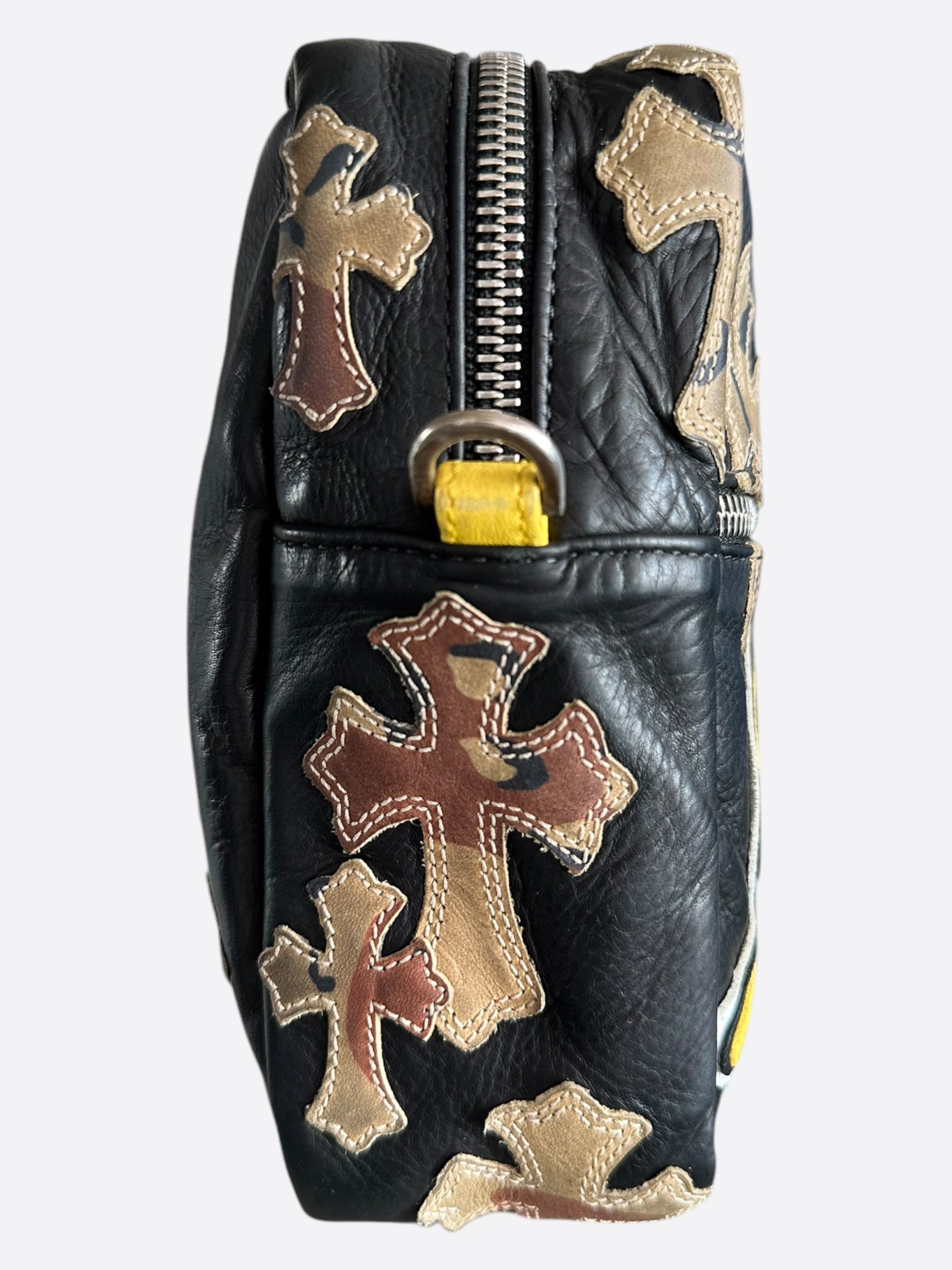 Chrome Hearts Black Camouflage Cross Patch Sex Records Taka Bag - Stylish Designer Crossbody Purse for Women, Perfect for Night Out & Music Events