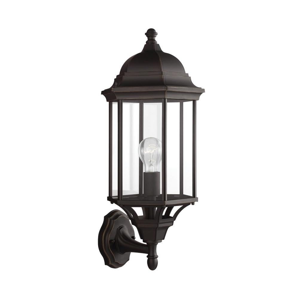 Antique Bronze Outdoor Wall Lantern with Incandescent Lighting - Large Traditional Fixture for Porch, Garden & Patio Decor - Model 73-Bel-2288944