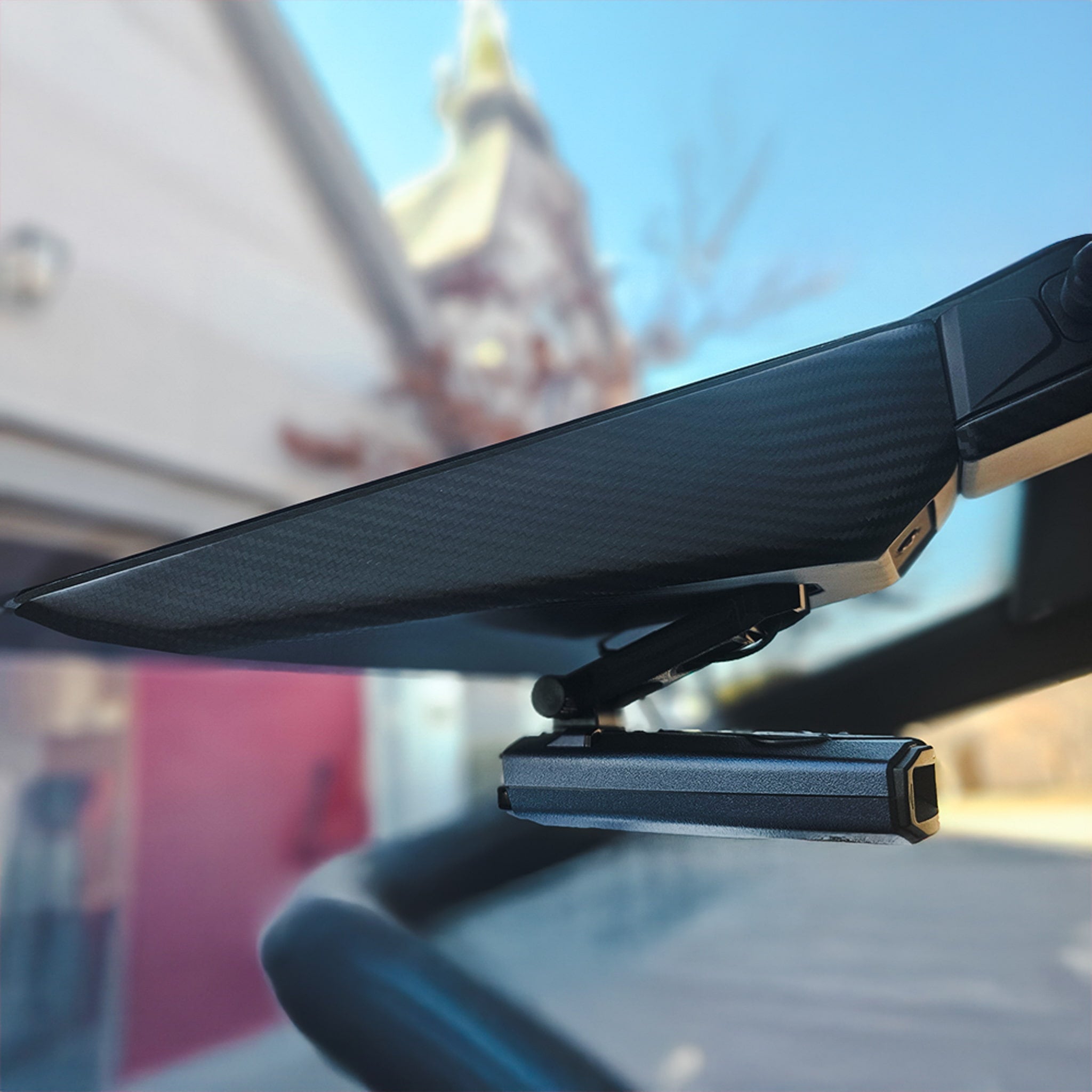 Premium Real Carbon Fiber Rearview Mirror Cover for Tesla Cybertruck - Enhanced Camera Viewing Area | Durable & Stylish Accessory for Off-Road Adventures & Urban Driving