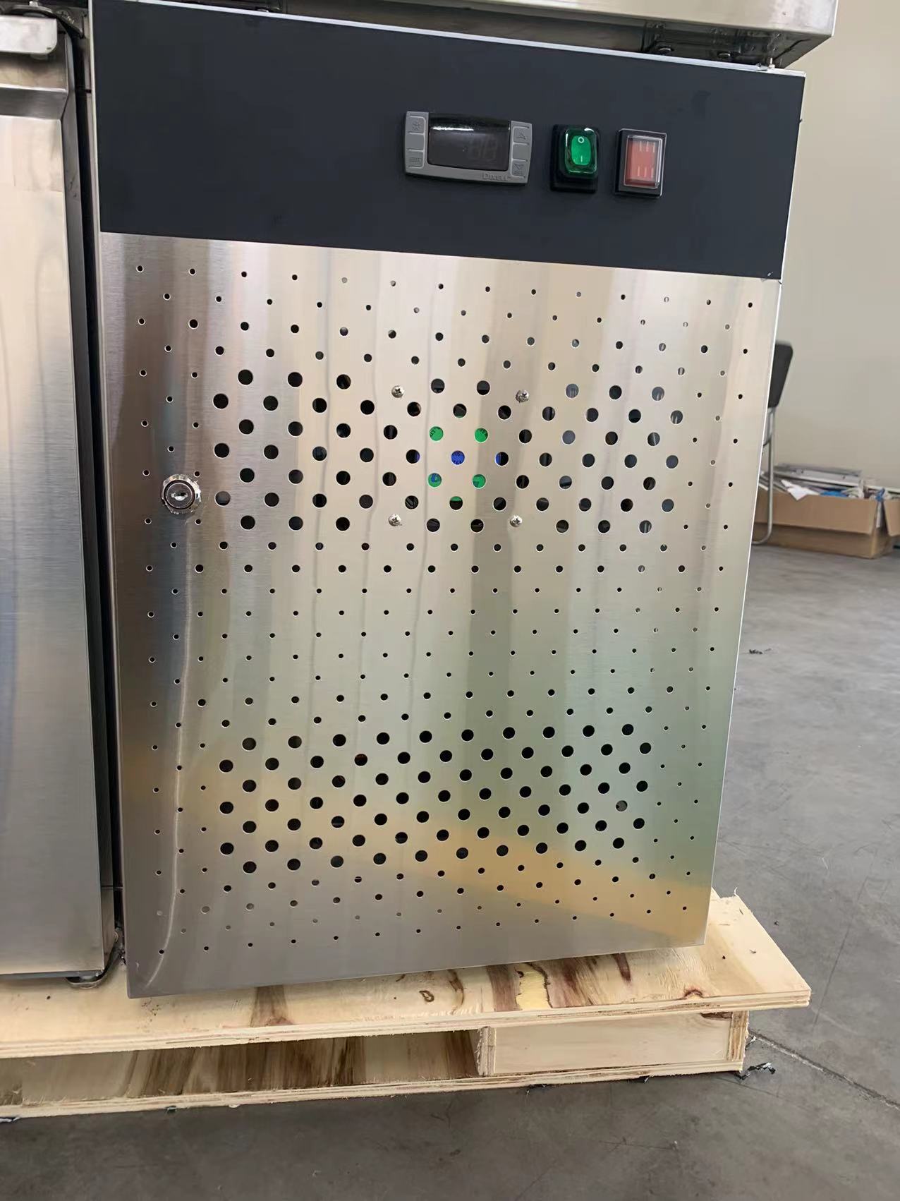 AG 3 Door Commercial Worktop Freezer with Stainless Steel Doors - Perfect for Restaurants, Cafes, and Catering Businesses