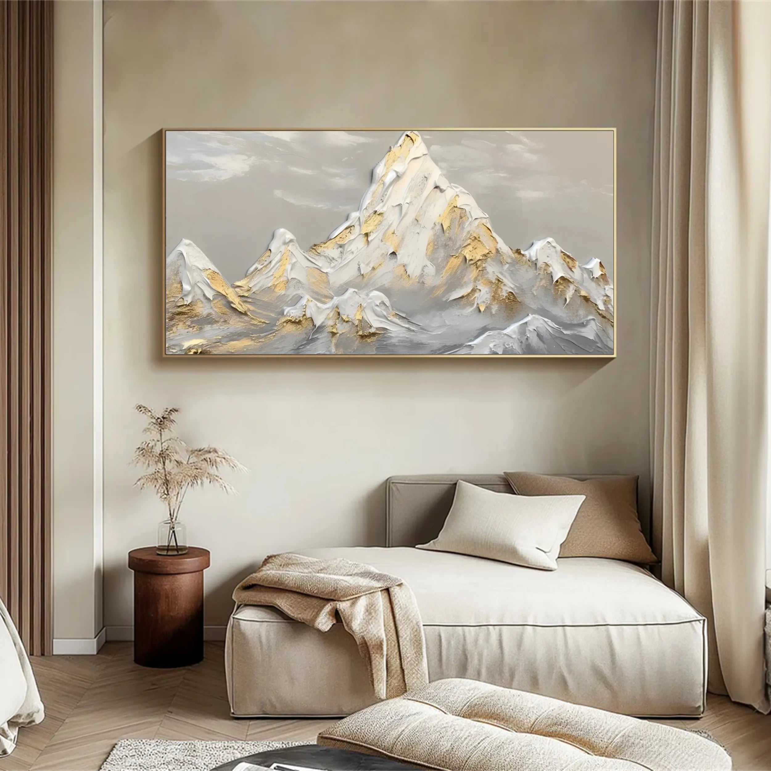 Minimalist Textured Plaster Art Painting - Modern Abstract Wall Decor for Living Room, Bedroom & Office | #MM263