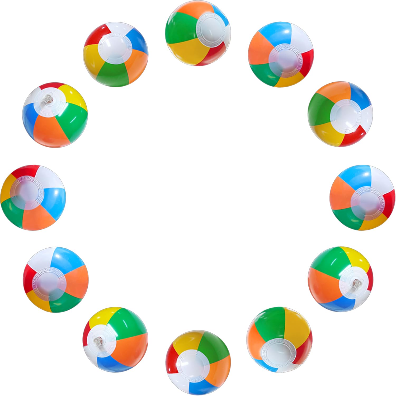 Jishi Mini Beach Balls Bulk 12-Pack 8