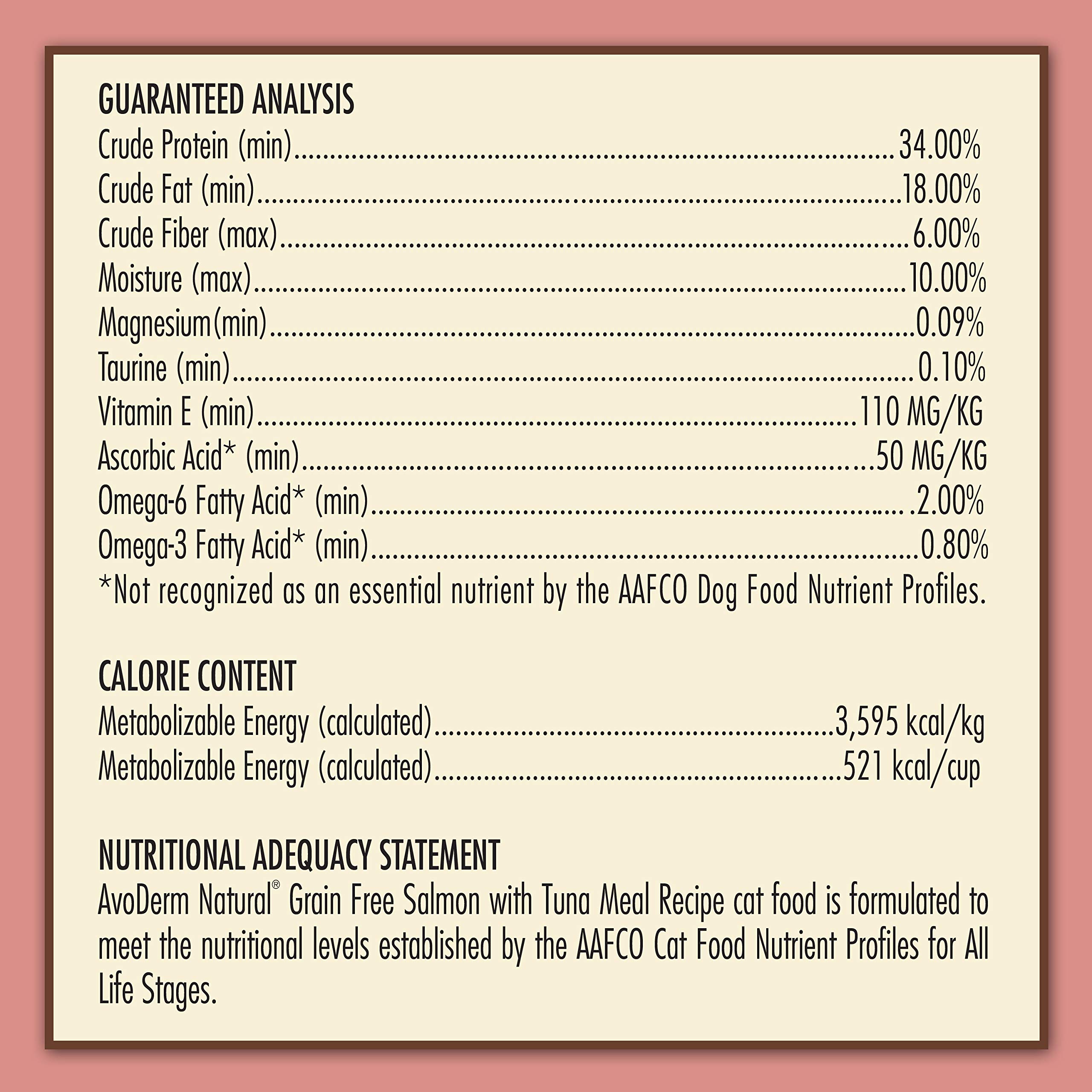 AvoDerm Natural Grain-Free Salmon & Tuna Dry Dog Food - 5 lb Bag for Healthy Skin & Coat - Perfect for Adult Dogs with Sensitive Stomachs