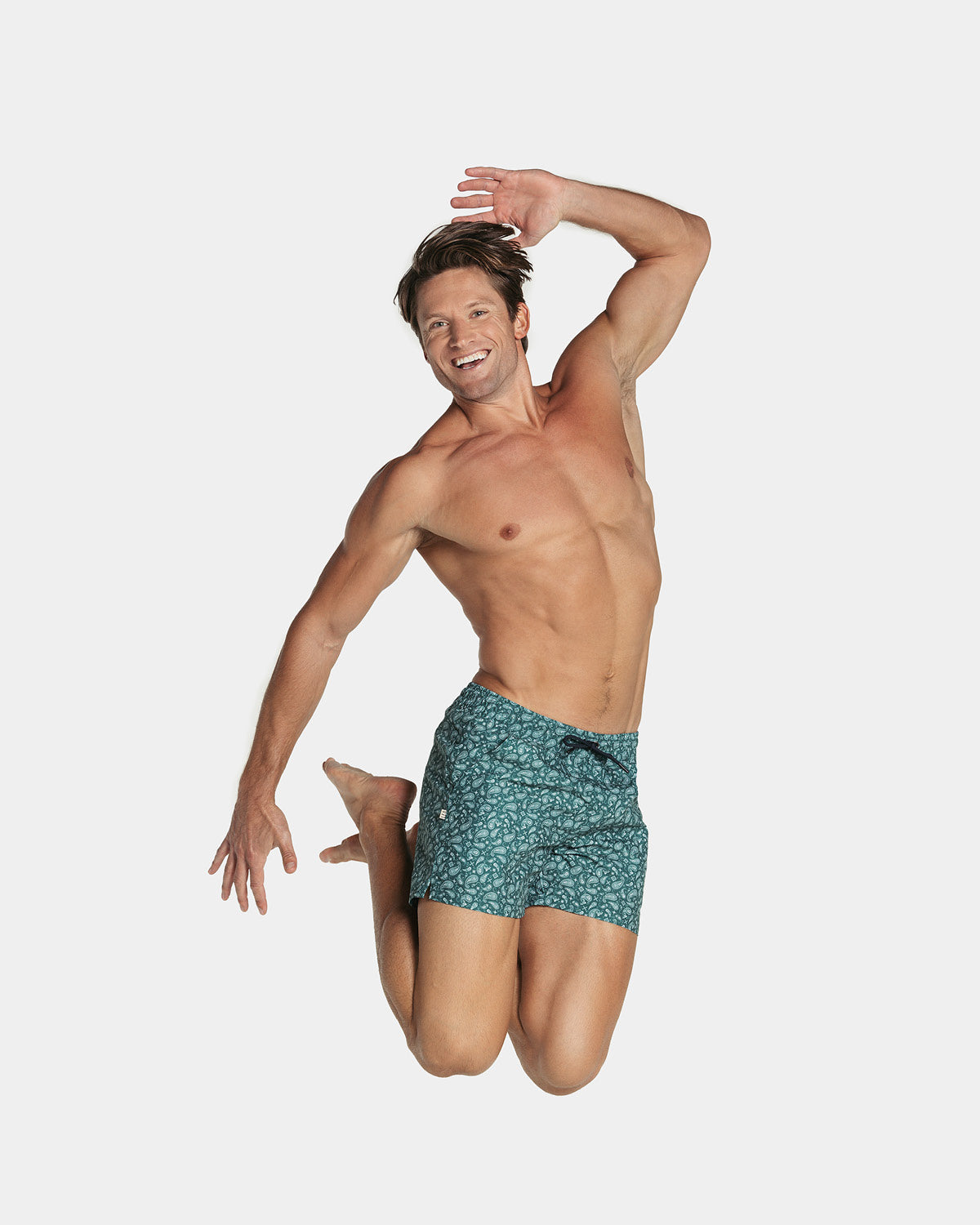 Eco-Friendly Men's Swim Trunks with Soft Inner Mesh Lining - Quick-Dry, Comfortable & Sustainable Swimwear for Beach, Pool & Water Sports