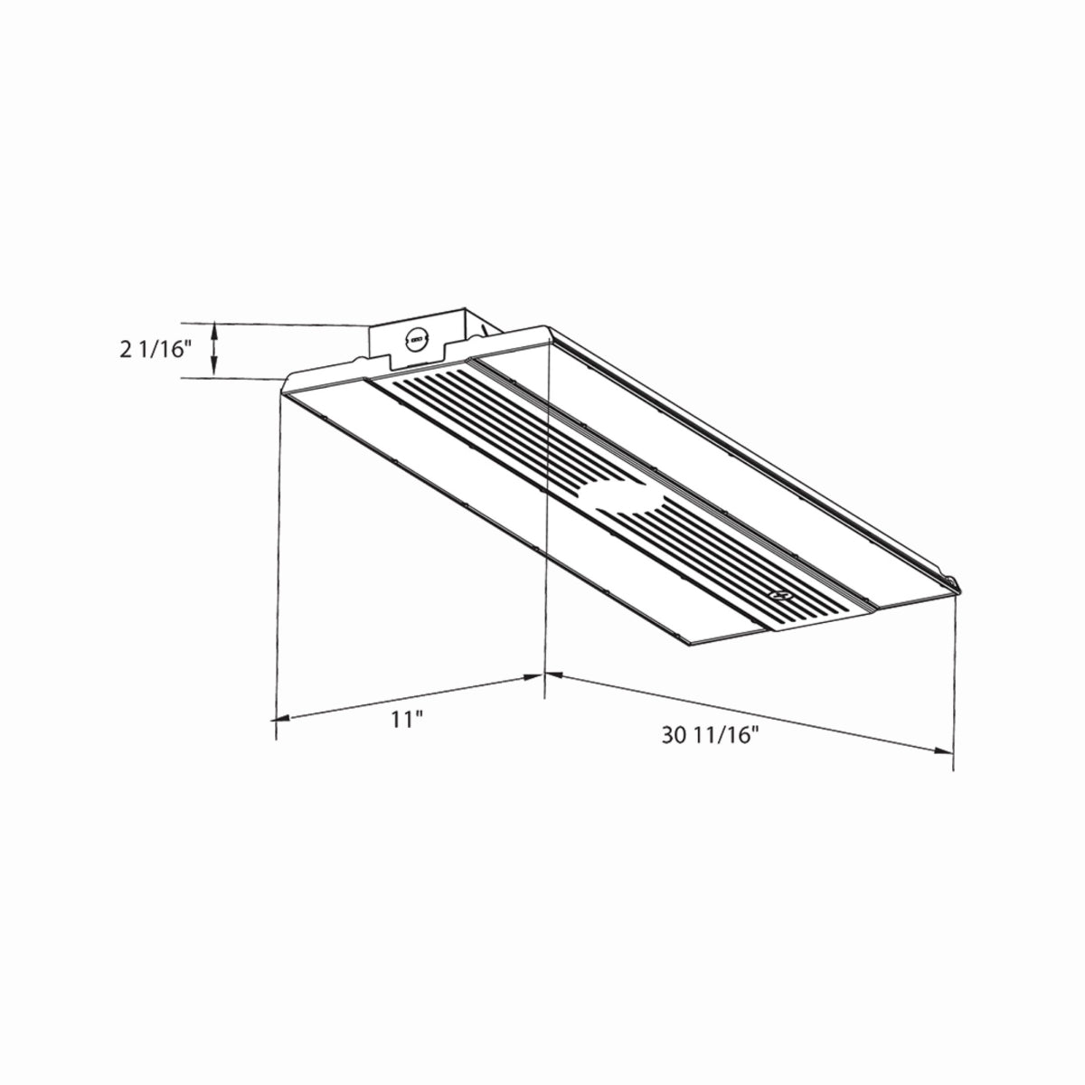 High Bay LED Light 3ft 60000 Lumens 400W 480V - 3500K/4000K/5000K Color Temperature - Ideal for Warehouses, Factories & Industrial Lighting