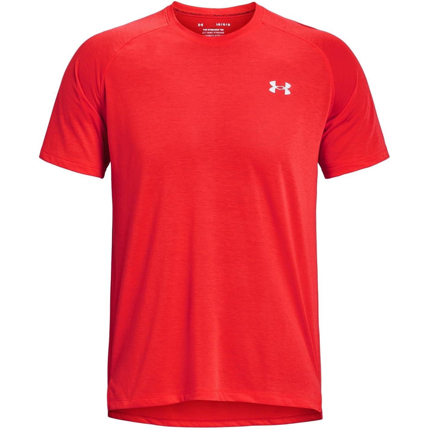 Under Armour Streaker Short Sleeve T-Shirt - Radio Red/Reflective - XL - Moisture-Wicking Performance Shirt for Running & Workouts