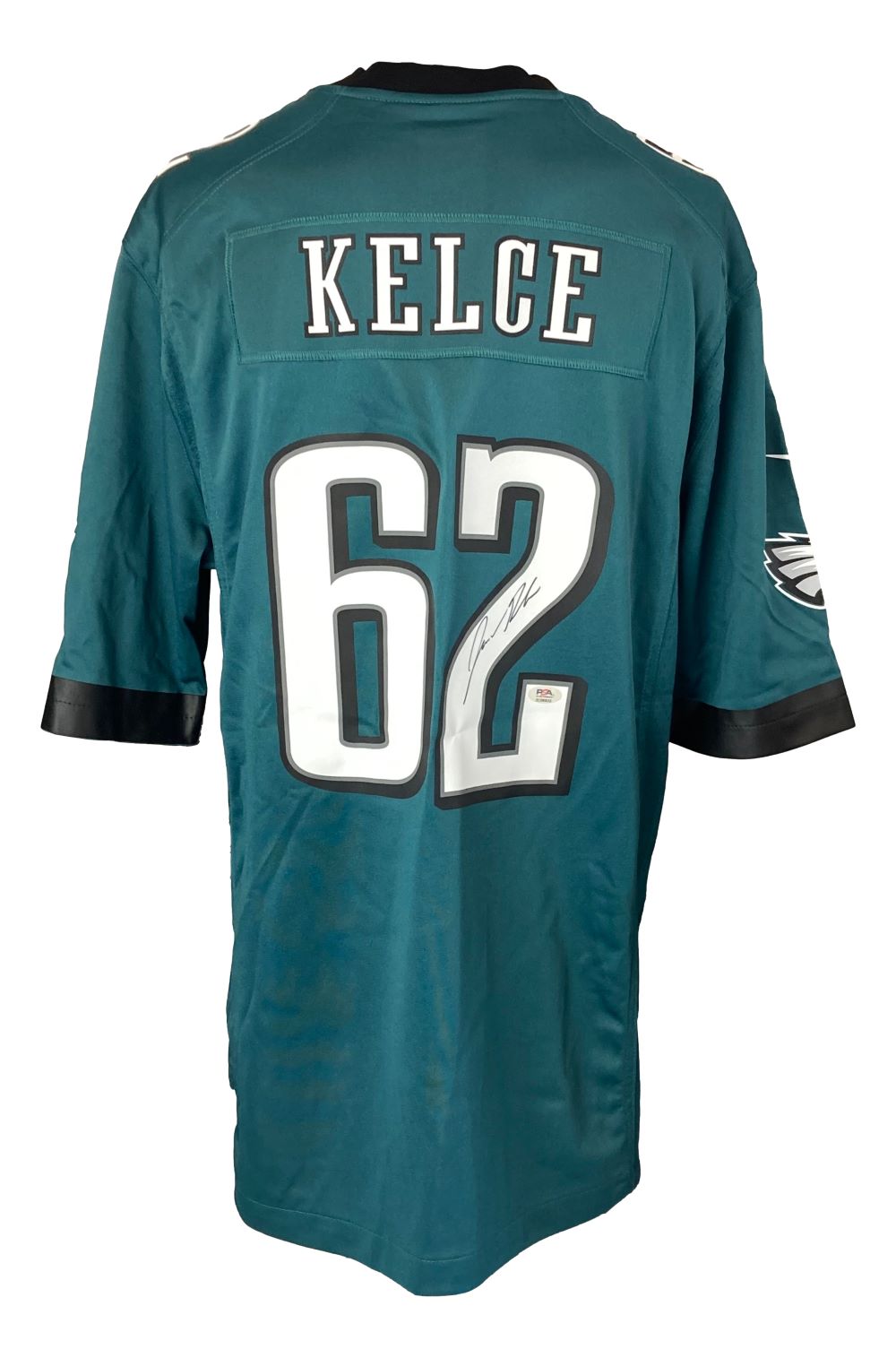 Authentic Jason Kelce Signed Philadelphia Eagles Nike Game Replica Jersey with PSA ITP Hologram - Perfect for NFL Collectors, Sports Memorabilia Displays & Eagles Fan Gifts