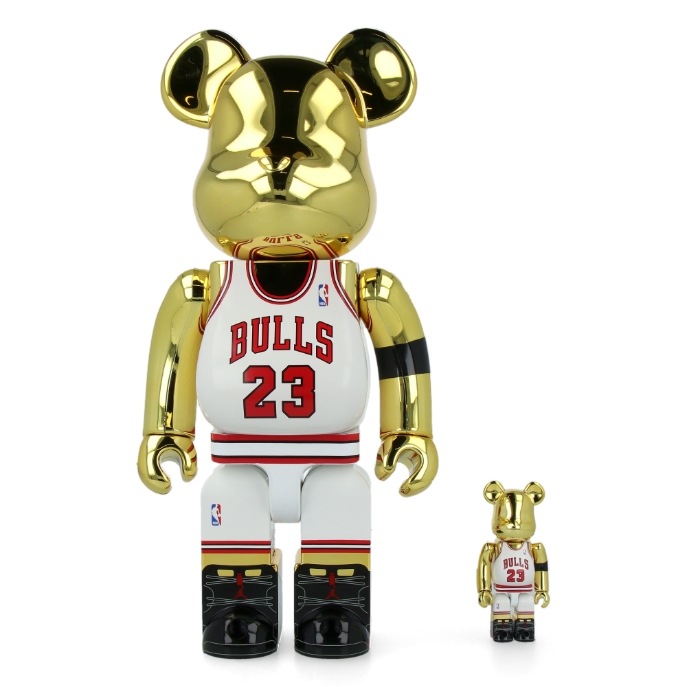 400% & 100% Bearbrick Michael Jordan 1991 World Champion Collectible Figure - Perfect for Sports Memorabilia Displays, Home Decor, and Gift Giving