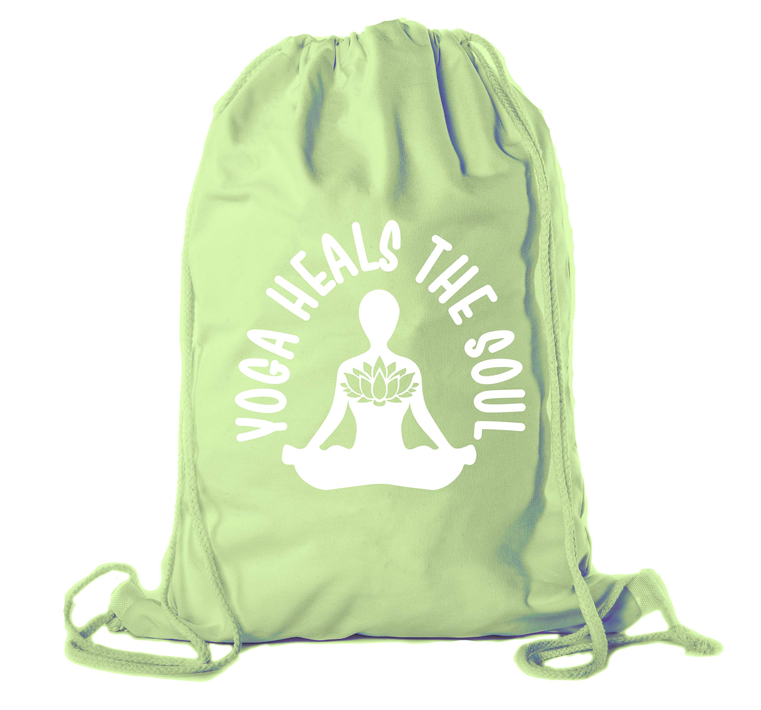 Eco-Friendly Cotton Drawstring Yoga Gym Bag for Yoga Blocks & Clothes - Perfect for Yoga Class, Gym Workout & Travel Accessories
