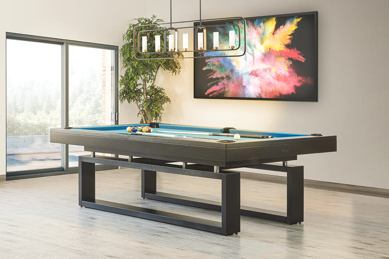 Premium Canadian Billiard Cloud Pool Table for Home Game Rooms & Bars - Professional 8ft Pool Table with Durable Slate Bed & Accessories