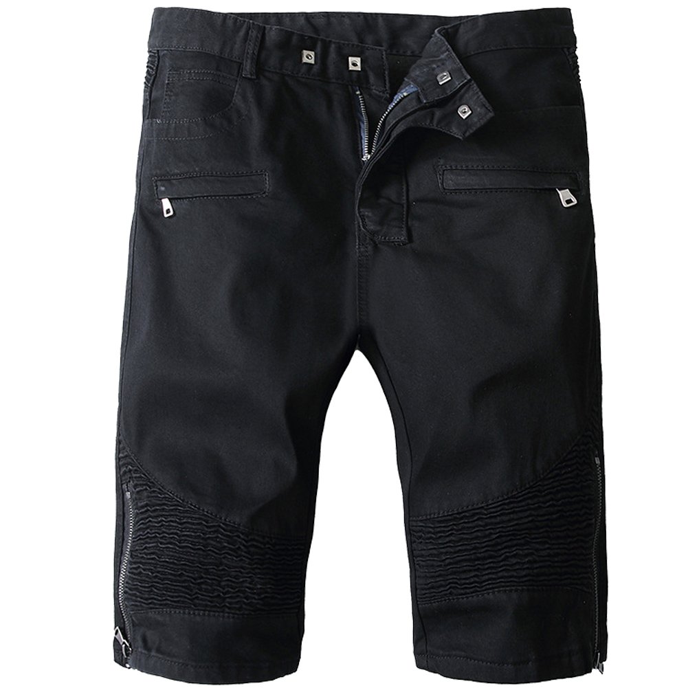 Shunht Men's Cargo Denim Shorts - Stretch Washed Jean Shorts for Men | Casual Summer Shorts with Multiple Pockets | Perfect for Outdoor Activities, Travel & Streetwear
