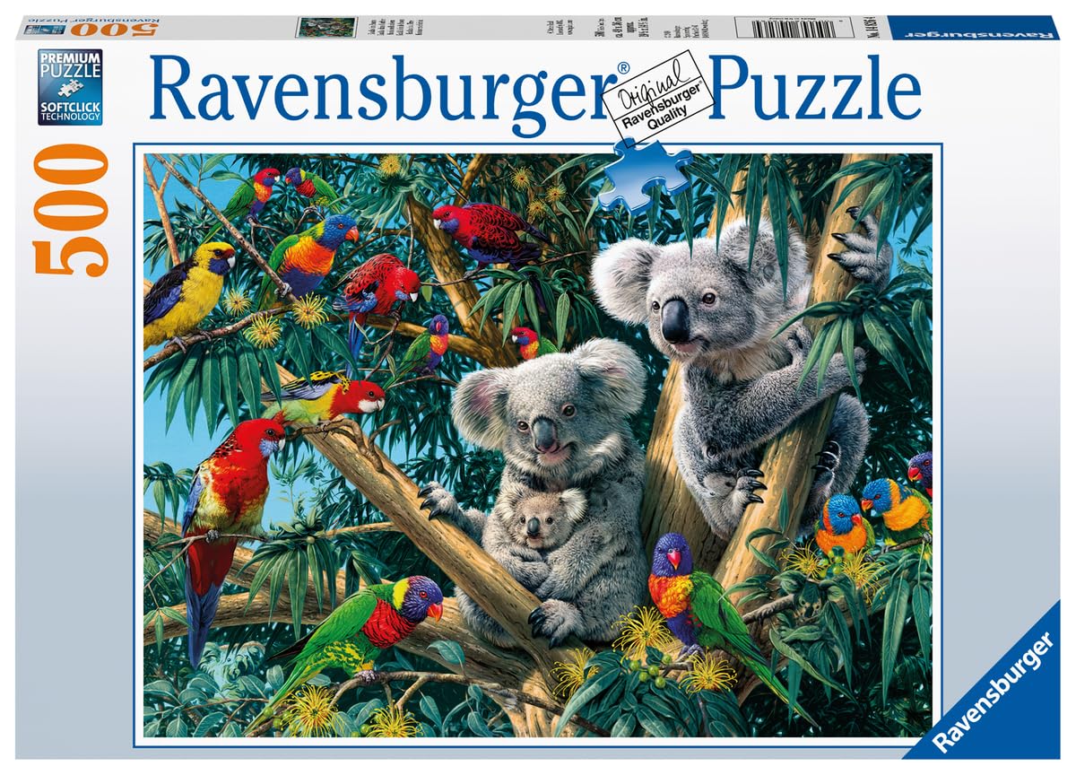 Ravensburger 500-Piece Adult Jigsaw Puzzle - Koalas in the Tree (14826) - Perfect for Family Game Night & Stress Relief