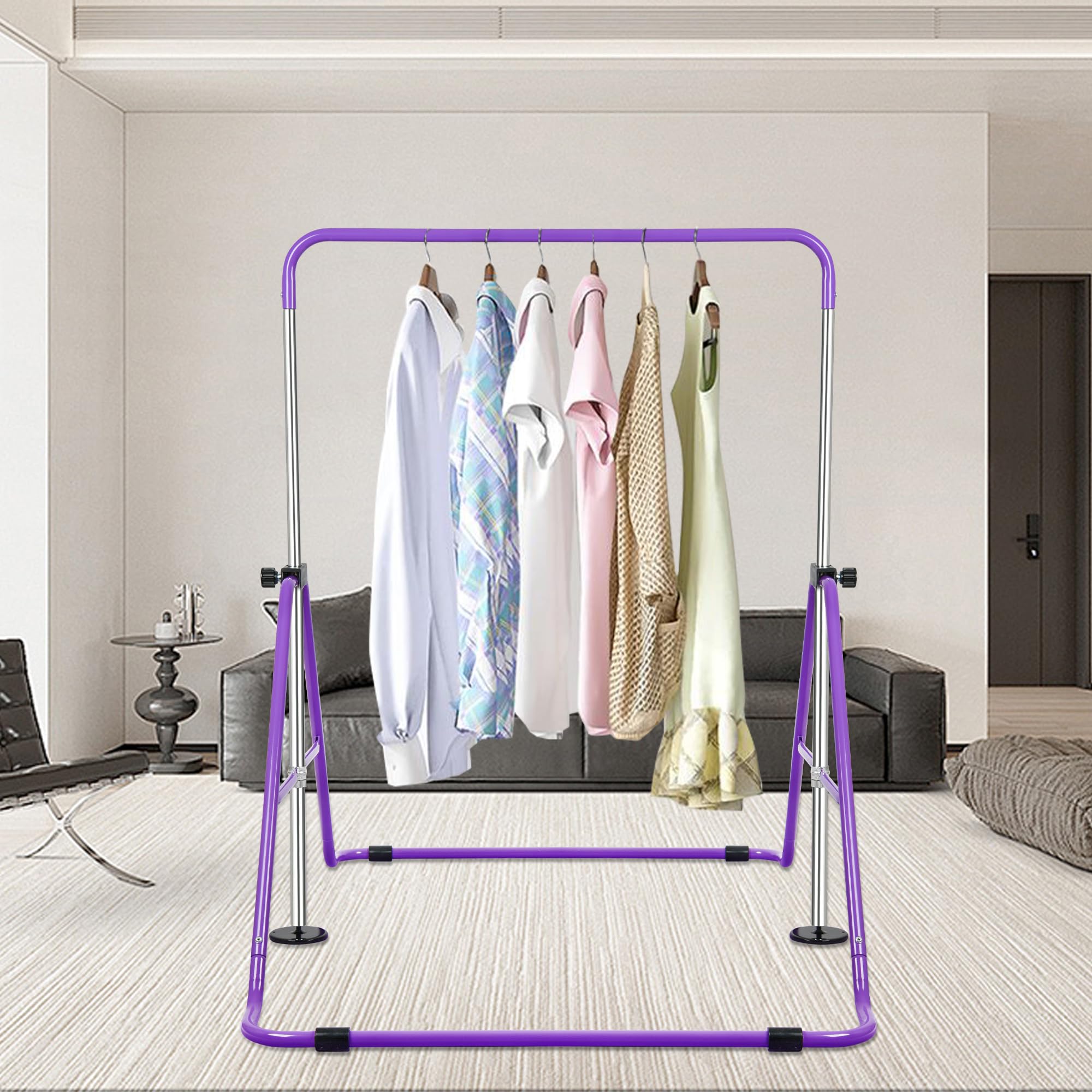 Adjustable Gymnastics Bars for Kids - Foldable Training Equipment for Home Gym