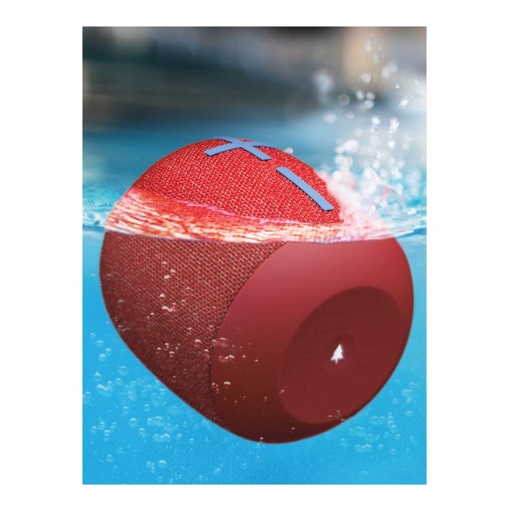 Ultimate Ears WONDERBOOM 2 Portable Waterproof Bluetooth Speaker - Radical Red | Bundle with 7-Port USB 3.0 Hub (2 Items) | Perfect for Pool Parties, Beach Outings & Outdoor Adventures