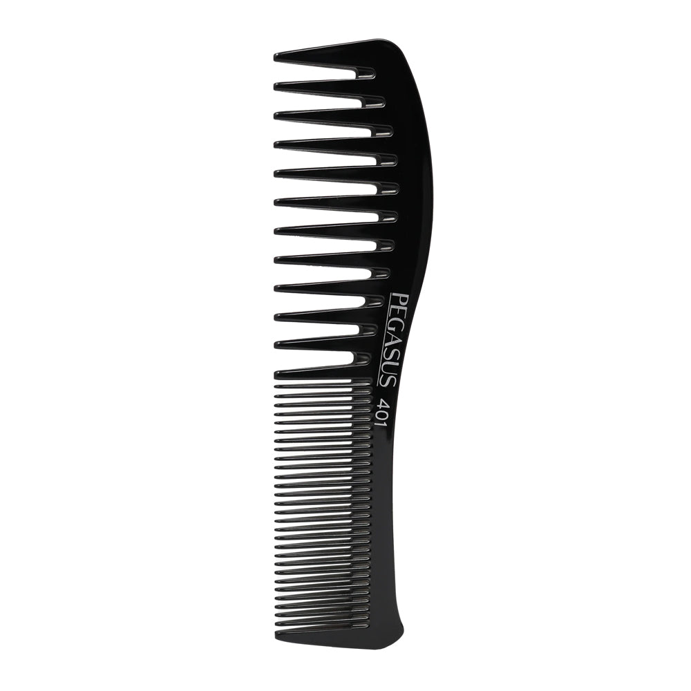 Pegasus 401 Curved Space Teeth Finger Waving Styler Comb - Heat Resistant Styling Tool for Curly & Wavy Hair | Perfect for Salon & Home Use