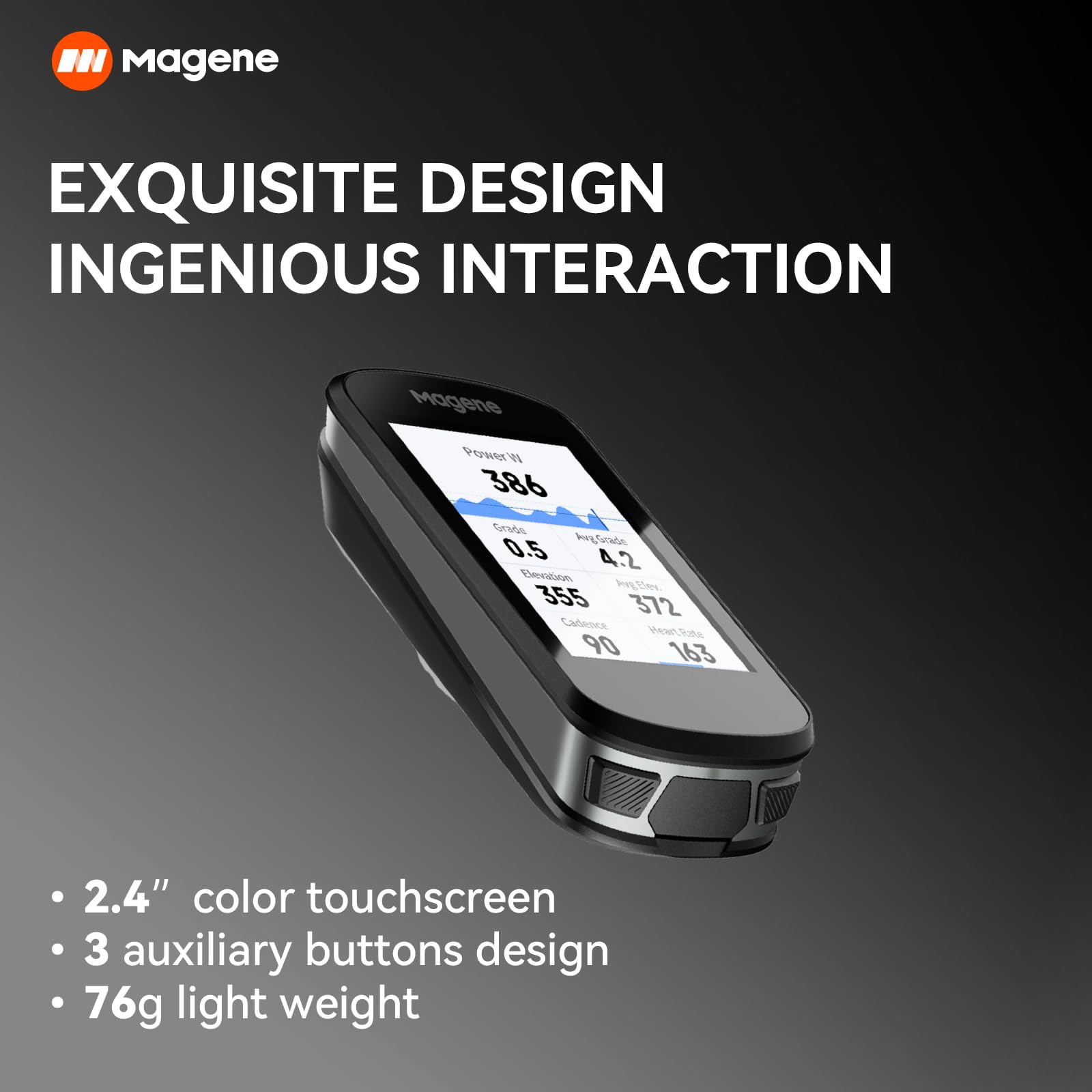 Magene C506 GPS Bike Computer - 2.4