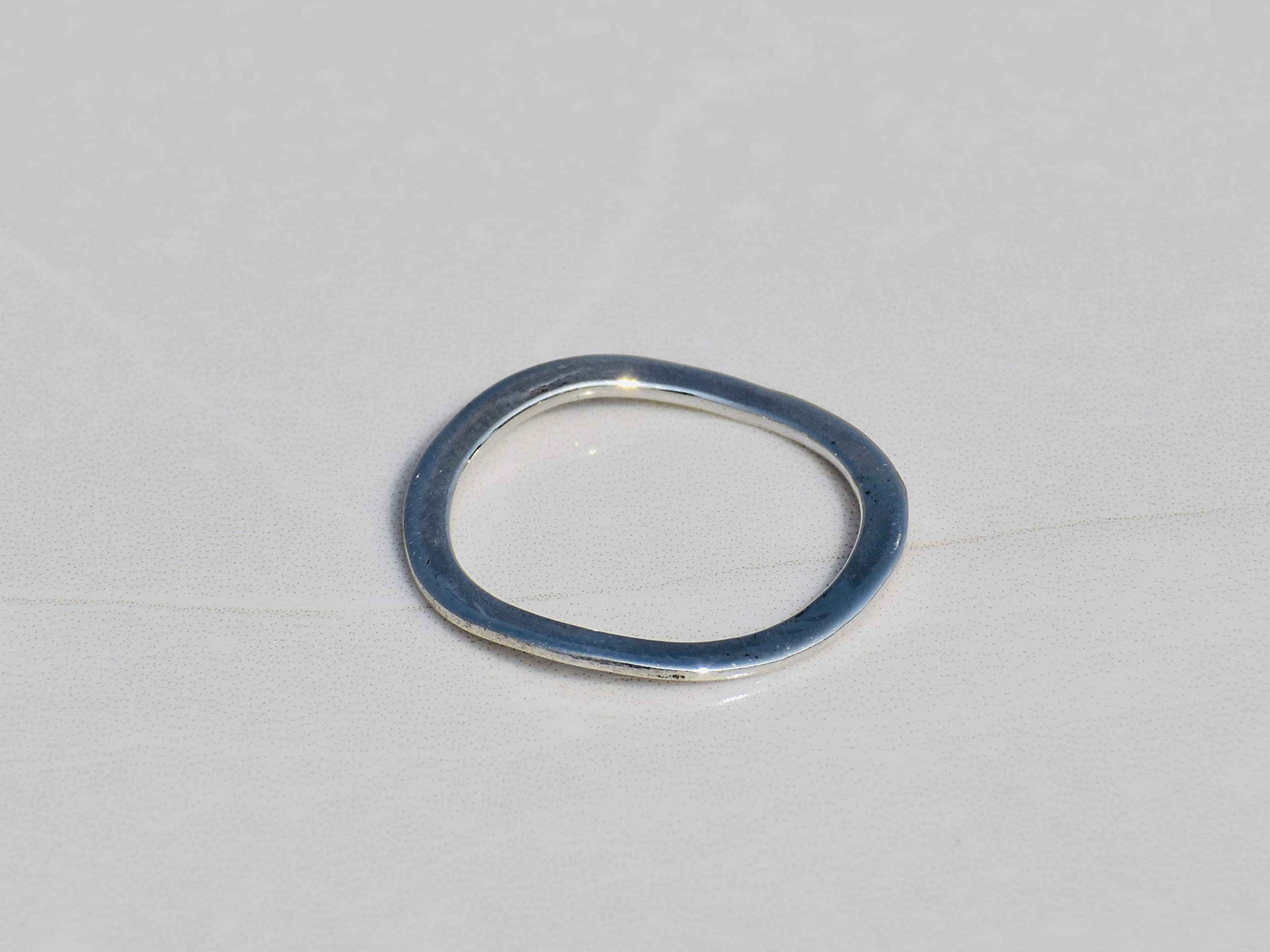 925 Sterling Silver Wave Ring - Thin Stackable Minimalist Ring for Women - Perfect for Everyday Wear, Layering & Boho Style Jewelry
