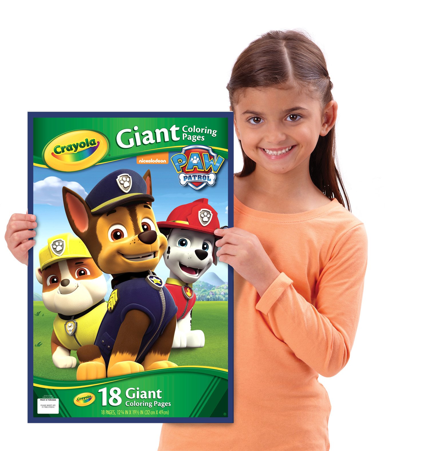 Crayola Paw Patrol Giant Coloring Pages - 24 Large Activity Sheets for Kids, Perfect for Birthday Parties, Travel & Creative Play | Officially Licensed PAW Patrol Art Supplies
