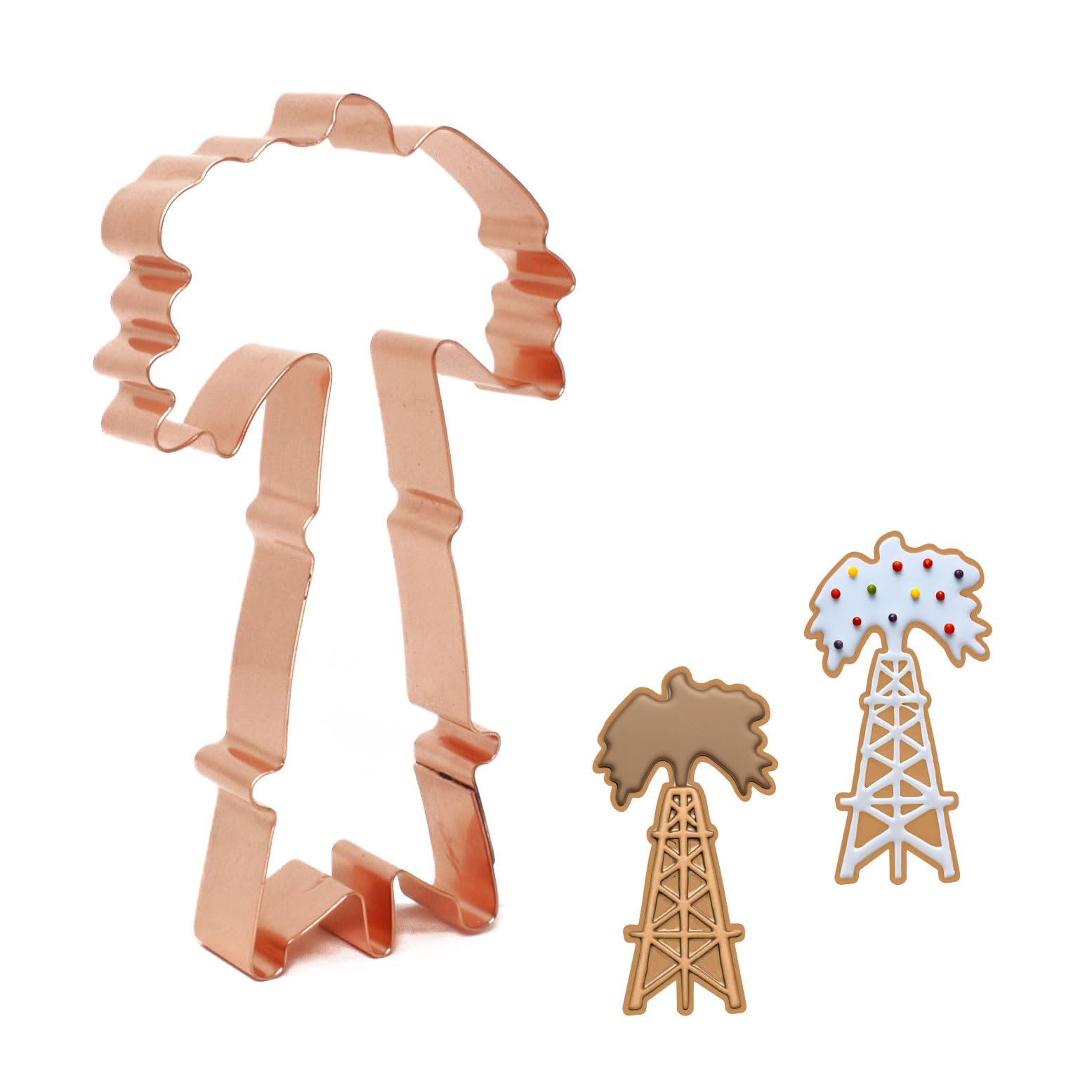 Oil Derrick & Oil Rig Cookie Cutter Set - 5x3 Inches Steel Baking Tool for Oil Industry Themed Cookies, Cakes & Desserts - Perfect for Oil Worker Gifts, Petroleum Themed Parties & DIY Baking Projects