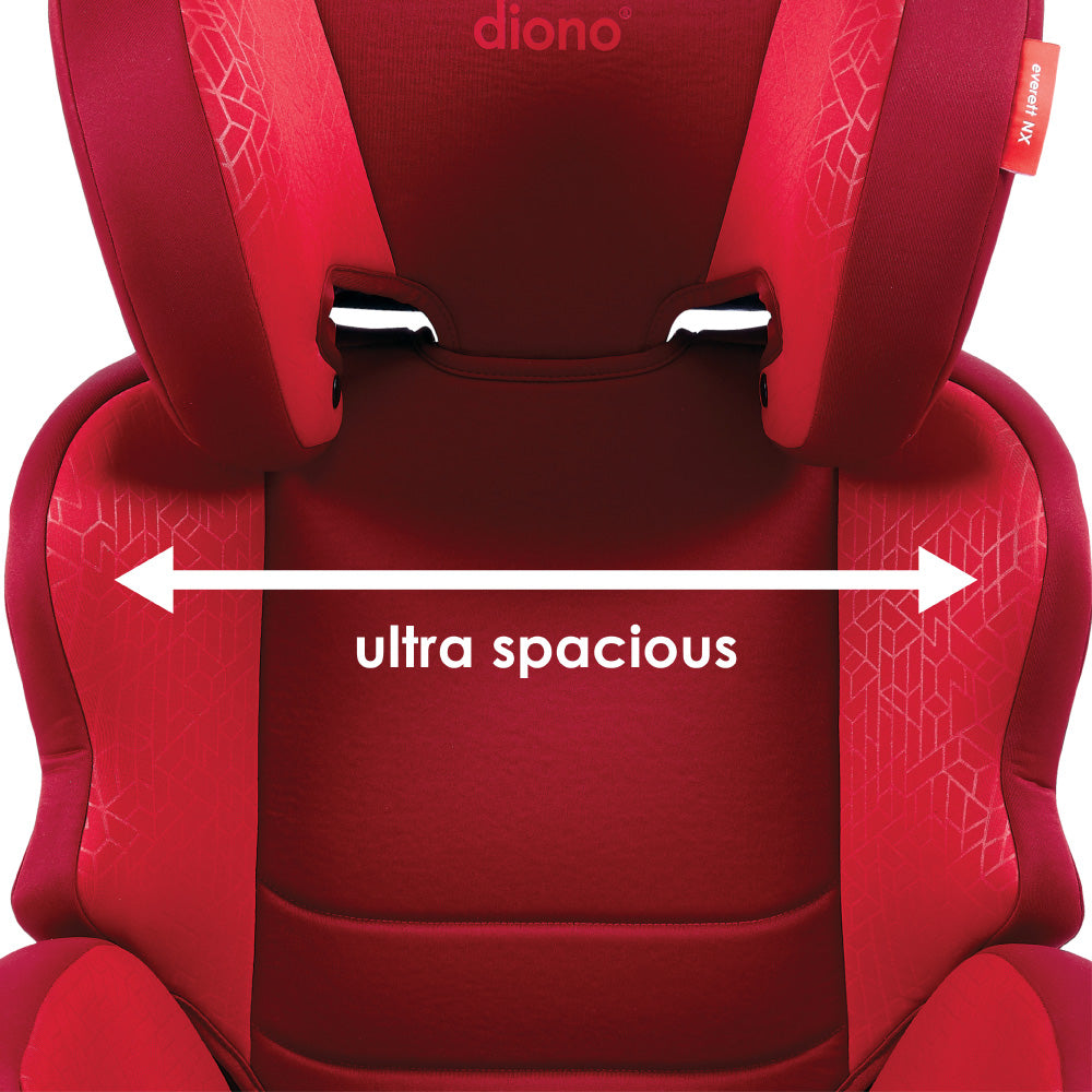 Diono Everett NXT High Back Booster Car Seat - Convertible 3-in-1 for Kids 30-120 lbs, Side Impact Protection - Perfect for Travel, School & Family Road Trips