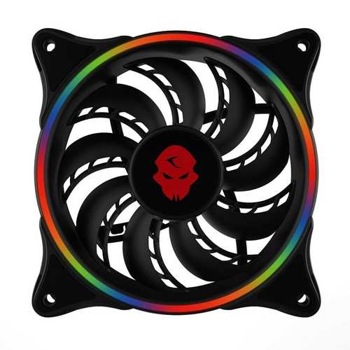 120mm RGB CPU Cooling Fan - 3Pin/4Pin Silent Computer Case Fan with Backlit LED for PC Cooling, Gaming & Workstation Builds - Perfect for Radiators & Heatsinks
