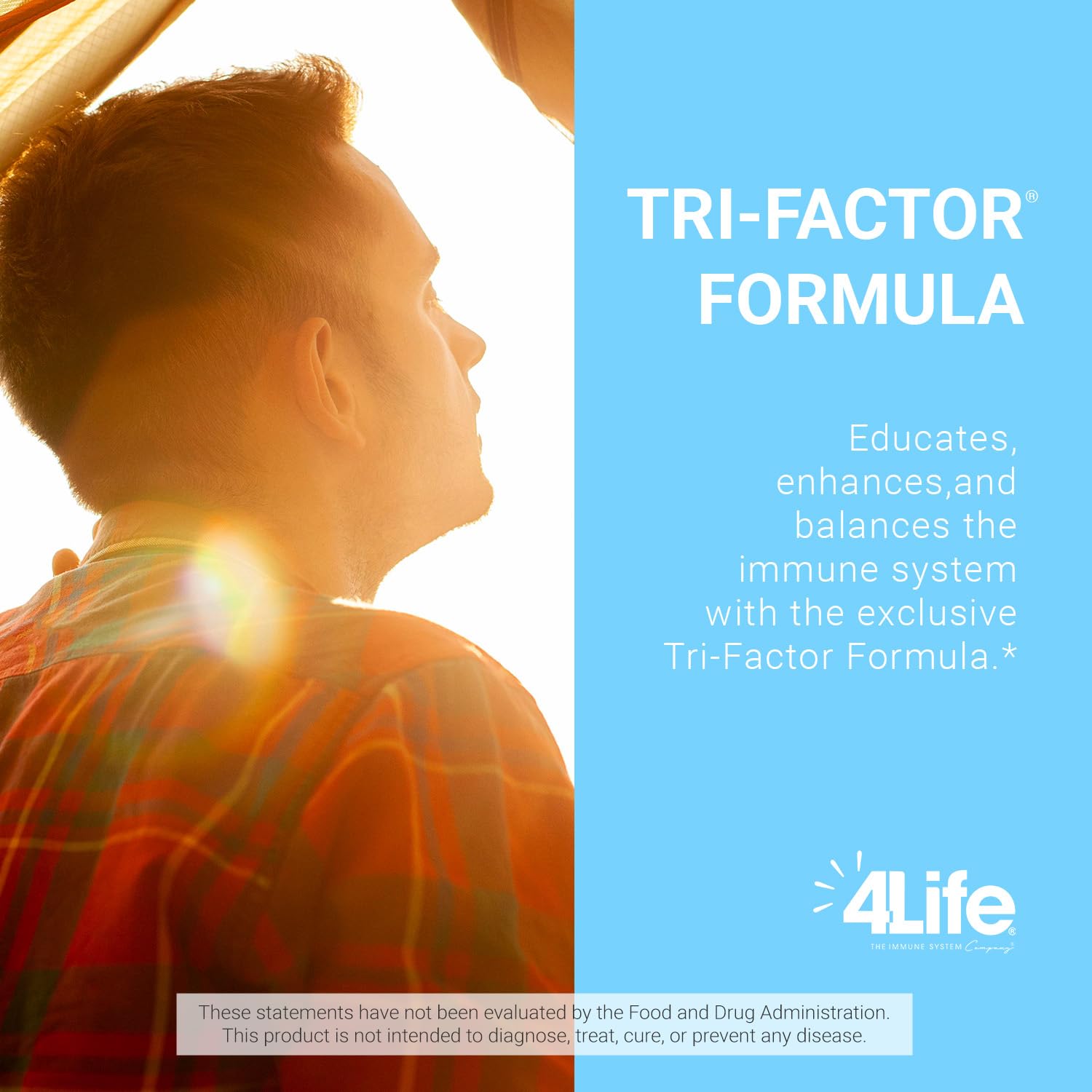 4Life Transfer Factor Tri-Factor Formula - Premium Immune System Booster with Cow Colostrum & Egg Yolk Extract - 60 Vegetarian Capsules for Daily Wellness & Immune Defense - Supports Active Lifestyle & Seasonal Health