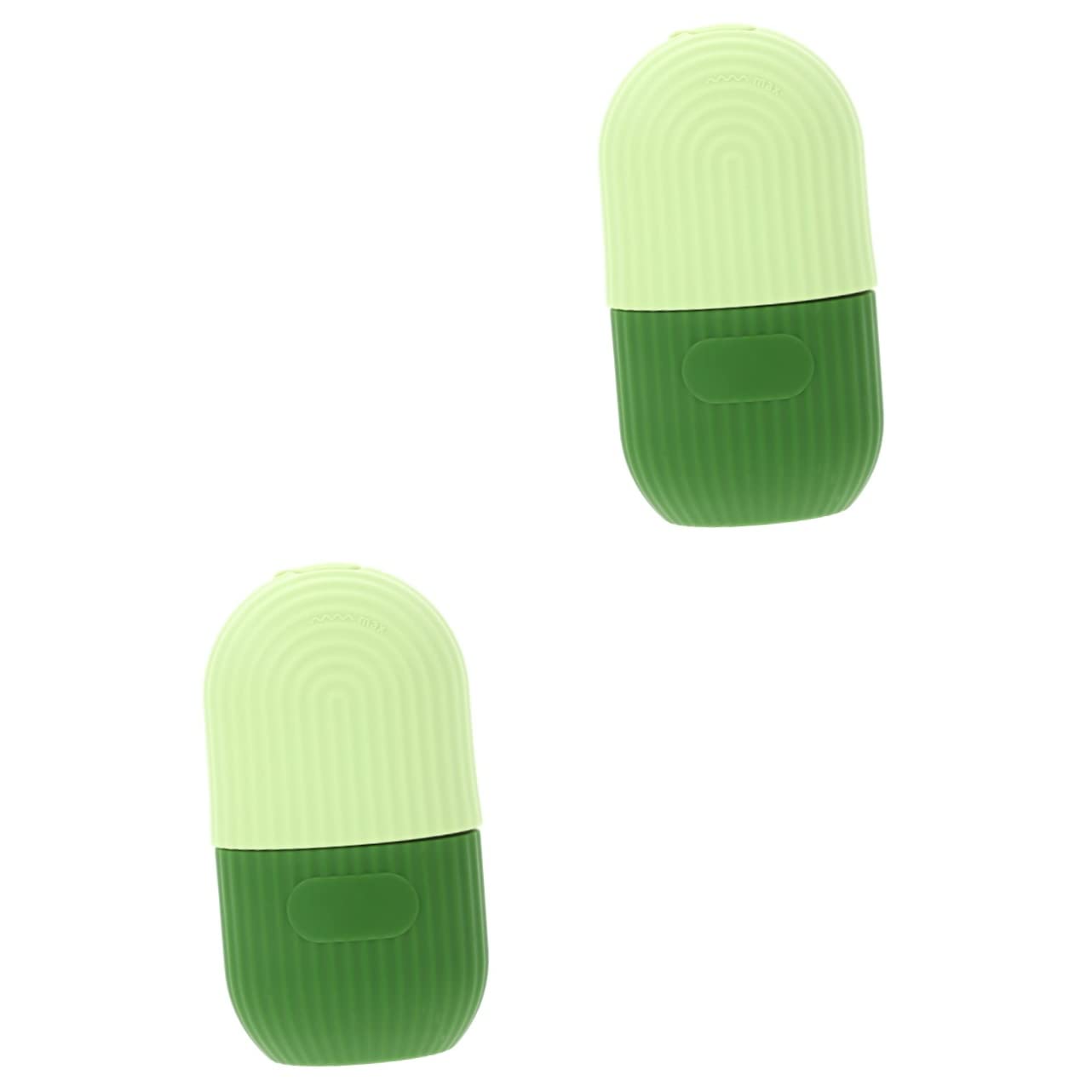 DOITOOL 2-Pack Silicone Face Ice Roller Tray & Massager - Cold Therapy for Puffy Eyes, Dark Circles & Skin Tightening - Perfect for Morning Routine, Spa Days & Post-Workout Recovery
