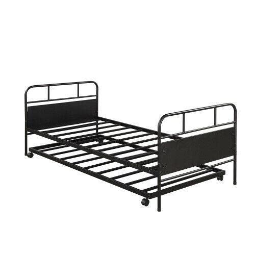 Twin/Full Size Bed Frame - Sturdy Platform Bed for Small Spaces