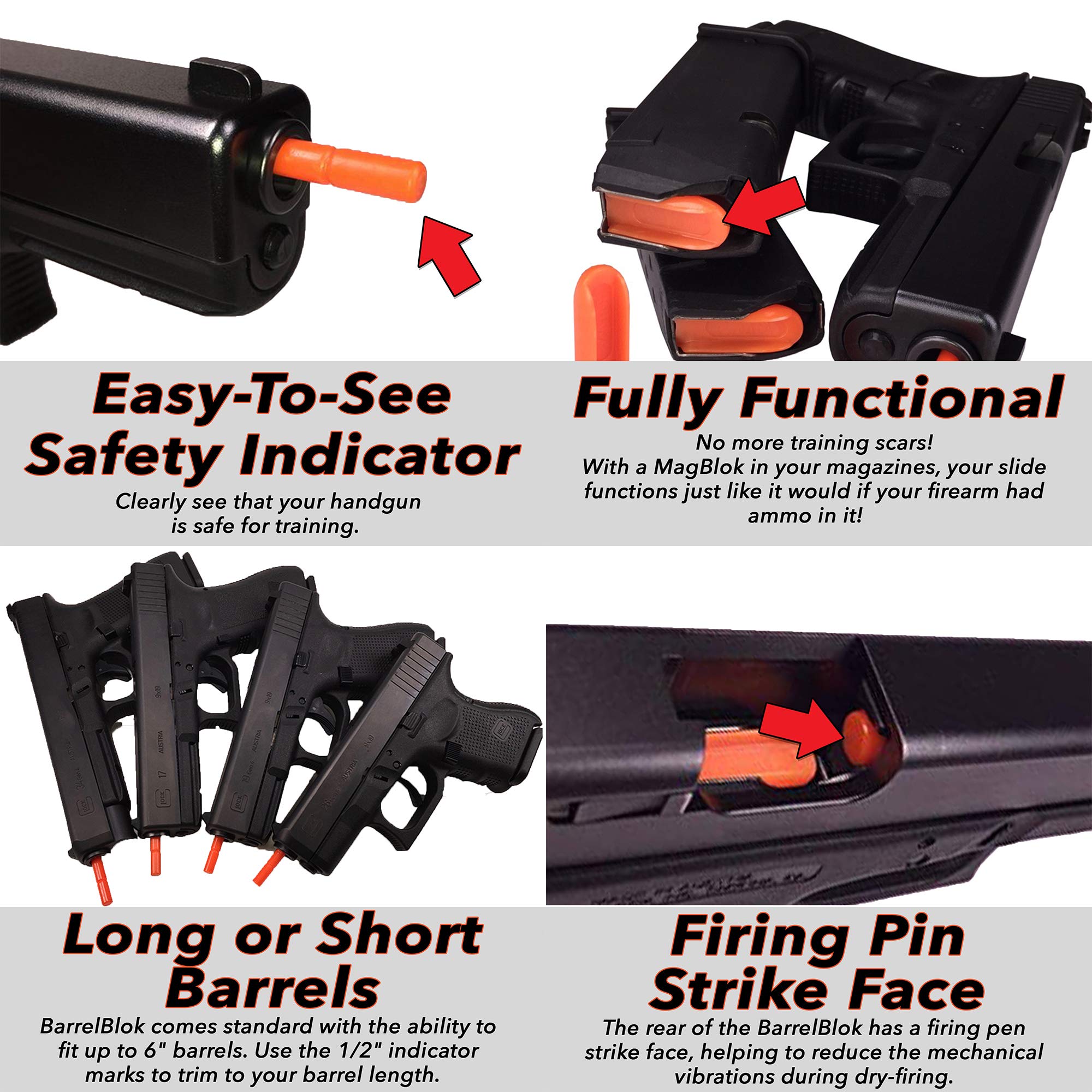 Dry Fire Practice Training Tool - Safe Trigger Reset for Pistols & Rifles | Improve Shooting Skills at Home or Range | Essential for Gun Safety & Marksmanship Drills