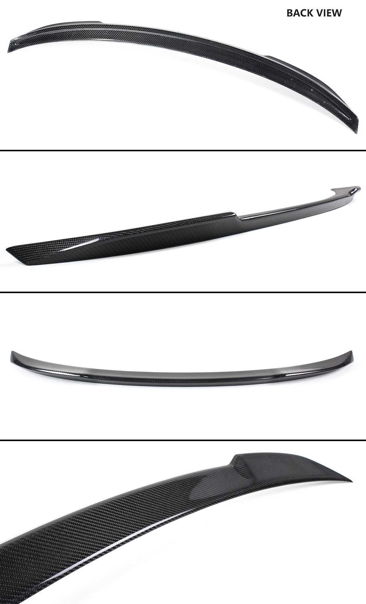 Carbon Fiber Trunk Spoiler for 2015-2020 BMW M4 F82 - High Kick CS Style Rear Wing - Enhances Aerodynamics & Sporty Look for Street Racing & Car Shows