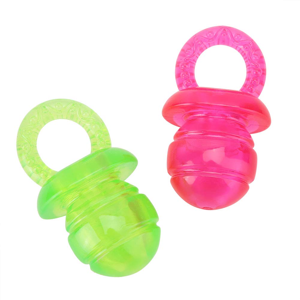 Zerone 2 Pack Puppy Pacifier & Dog Teething Toys - Dental Chew Toys for Puppy Teeth Cleaning, Training, and Molar Care - Perfect for Teething Puppies, Small Dogs, and Pet Dental Hygiene
