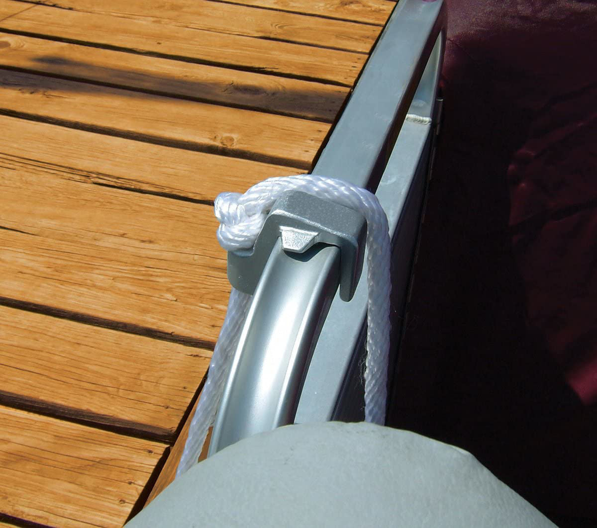 4 Pack Square Pontoon Fender Hangers - Heavy Duty Boat Dock Accessories for Secure Mooring & Marine Protection