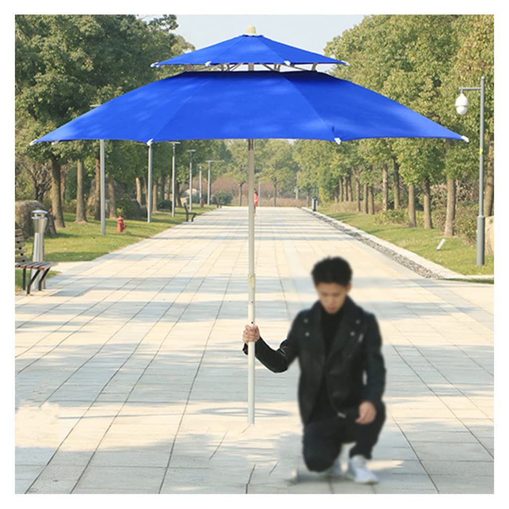 YDDZ 10ft Outdoor Patio Umbrella - Double Top Ventilation, UV Protection, Tilt & Crank Adjustable - Perfect for Backyard, Garden, Beach, Poolside & Outdoor Dining Areas