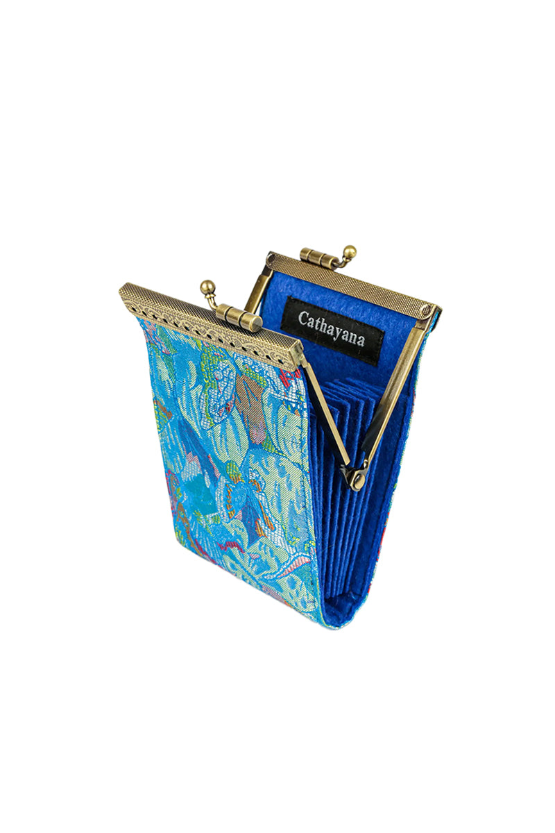 Floral Card Holder Wallet - Elegant RFID Blocking Credit Card Holder for Women - Perfect for Travel, Shopping, and Everyday Use