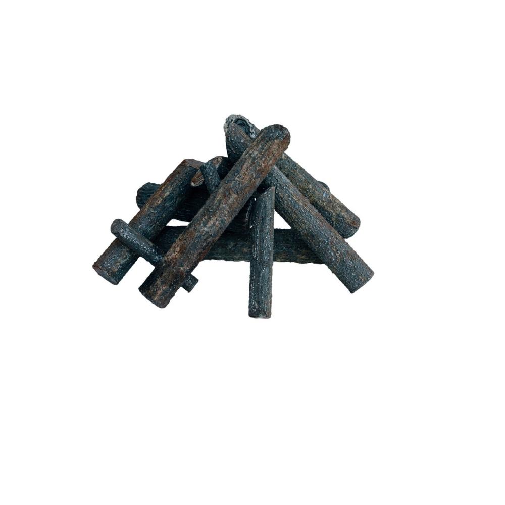 Firegear Pro Series Ironwood Steel Log Sets for Gas Fire Pits - Realistic Outdoor Fireplace Decor for Patio, Backyard & Camping