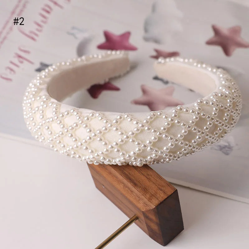 Elegant Beaded Hair Hoop Headband - Stylish Hair Accessory for Women & Girls | Perfect for Parties, Weddings & Everyday Wear