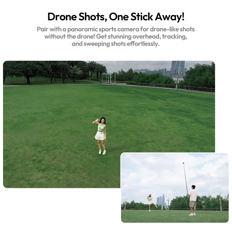 Ulanzi VL02 2.7m Carbon Fiber Selfie Stick with Tripod Stand - Extendable Monopod for Smartphones & Cameras - Perfect for Vlogging, Travel & Outdoor Photography (Model T096)