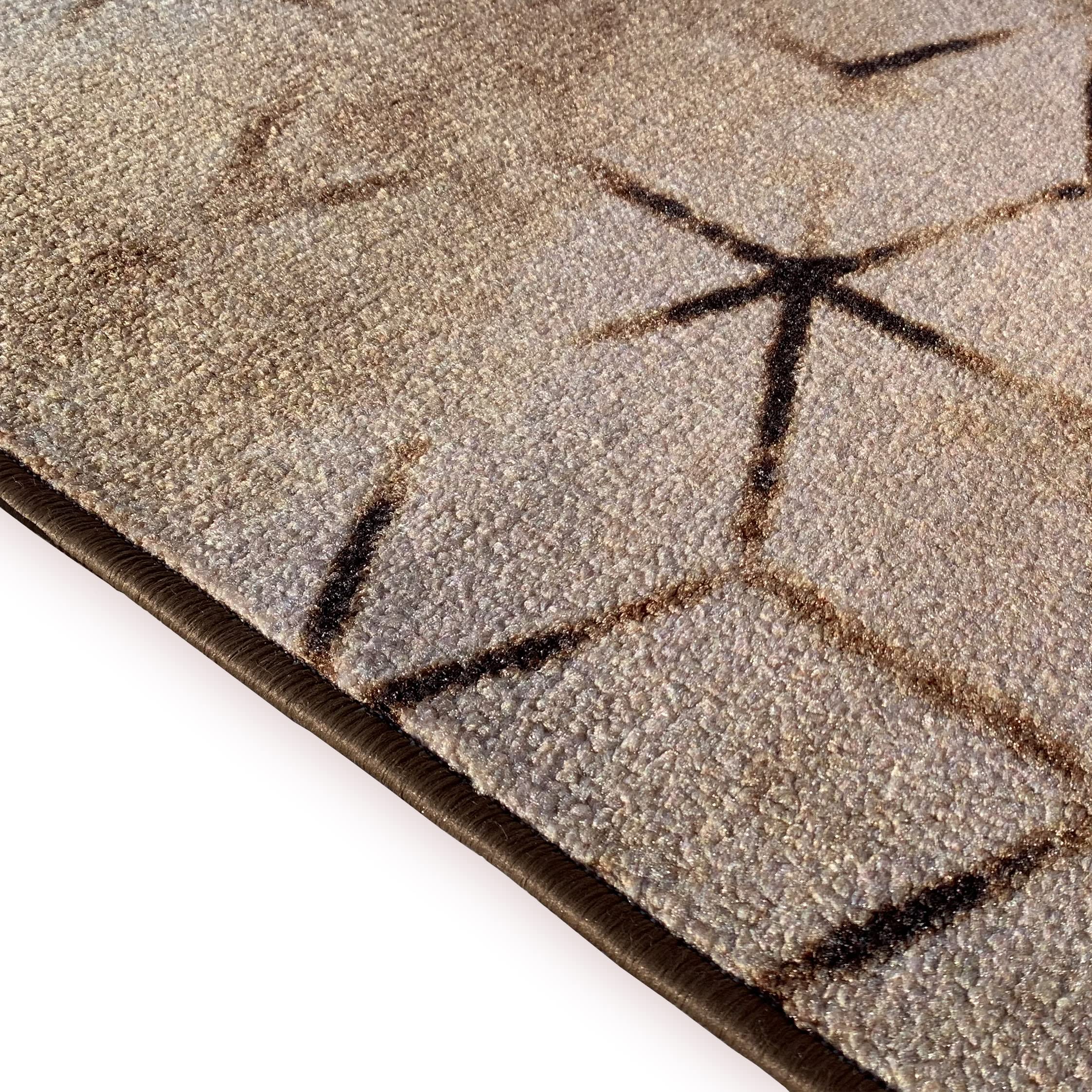 Custom Size Abstract Cubes Design Non-Slip Rubber Backed Runner Rug - 26 Inch Wide x Your Length (26in x 13ft) - Perfect for Hallways, Stairs, Entryways & High Traffic Areas