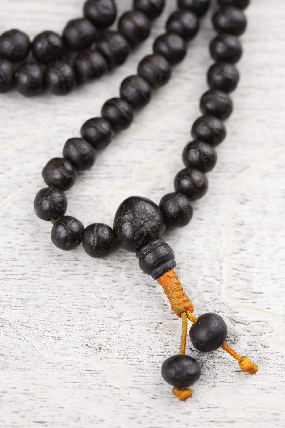 Authentic Aged Dark Bodhi Mala Beads - 108 Prayer Beads for Meditation, Yoga & Spiritual Practice - Handcrafted Buddhist Rosary Necklace for Mindfulness & Stress Relief
