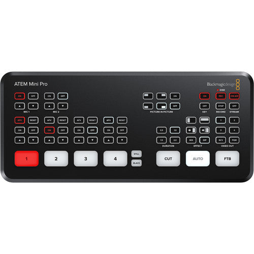 Blackmagic Design ATEM Mini Pro HDMI Live Streaming Switcher - Professional Video Mixer for YouTube, Twitch & Podcasting | Perfect for Home Studios & Live Events