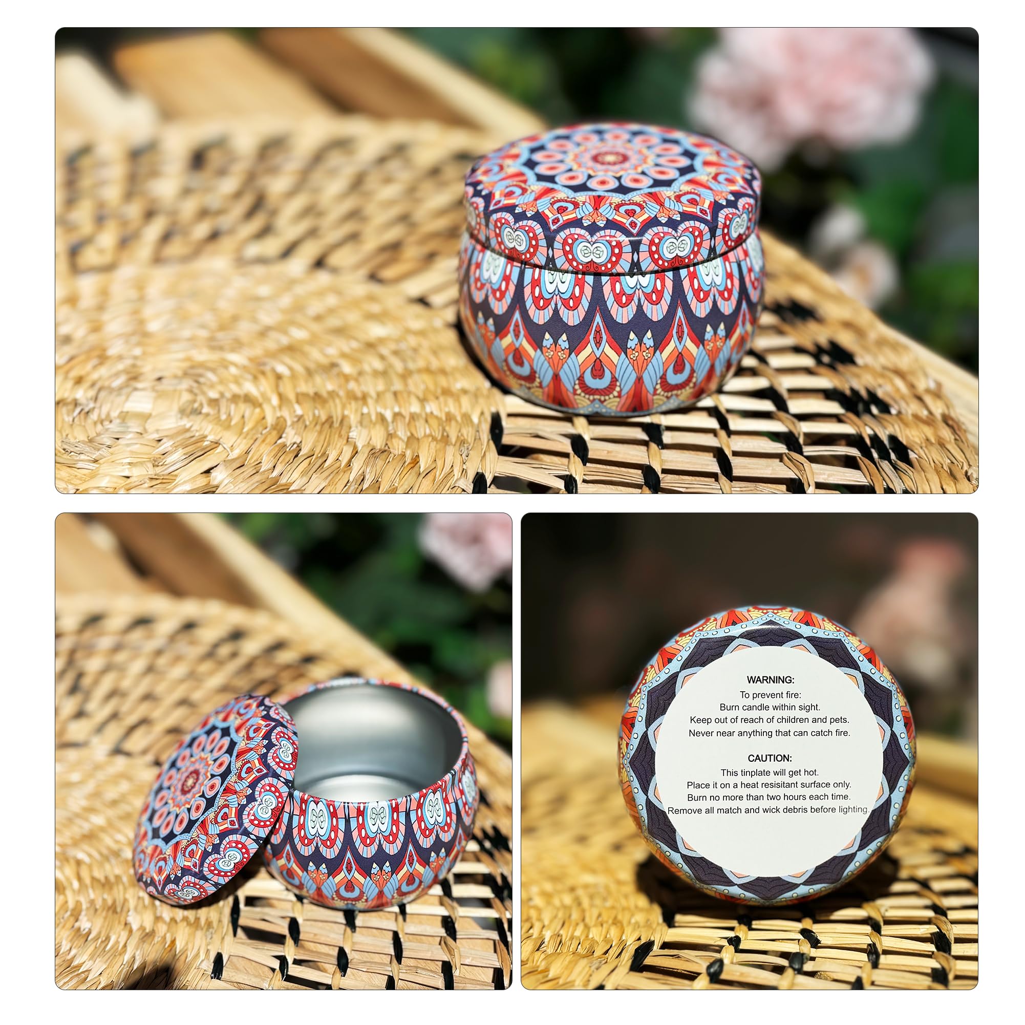 Domivirgo 2.5oz Empty Candle Tins with Lids - 24 Pack DIY Candle Making Kit Includes Wicks, Holders & Stickers, Multi-Purpose Small Storage Containers for Crafts, Jewelry, Spices - Perfect for Homemade Candles, Gift Packaging & Organizing Small Items