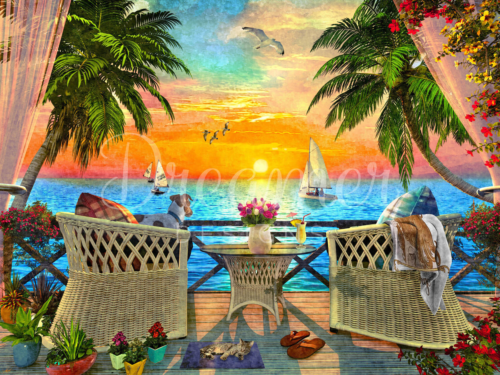 Tropical Dream - Exotic Home Decor & Gifts for Beach House, Vacation Rental & Boho Style Living Room