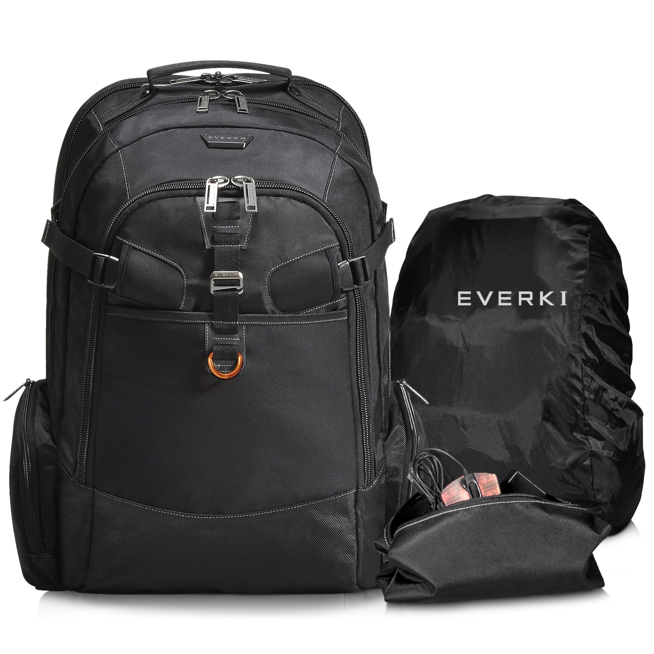 EVERKI Business 120 Professional Laptop Backpack with Rain Cover - XL 18.4