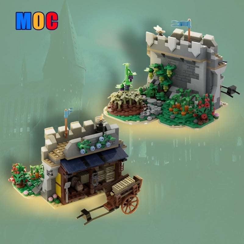 709pcs MOC 155056 31120 Expansion Set - Rickyard & Farmland Building Kit (Gobricks Version) | Compatible with LEGO Creator 3-in-1 Medieval Castle | Perfect for Farm Scenes, Medieval Displays & Creative Play