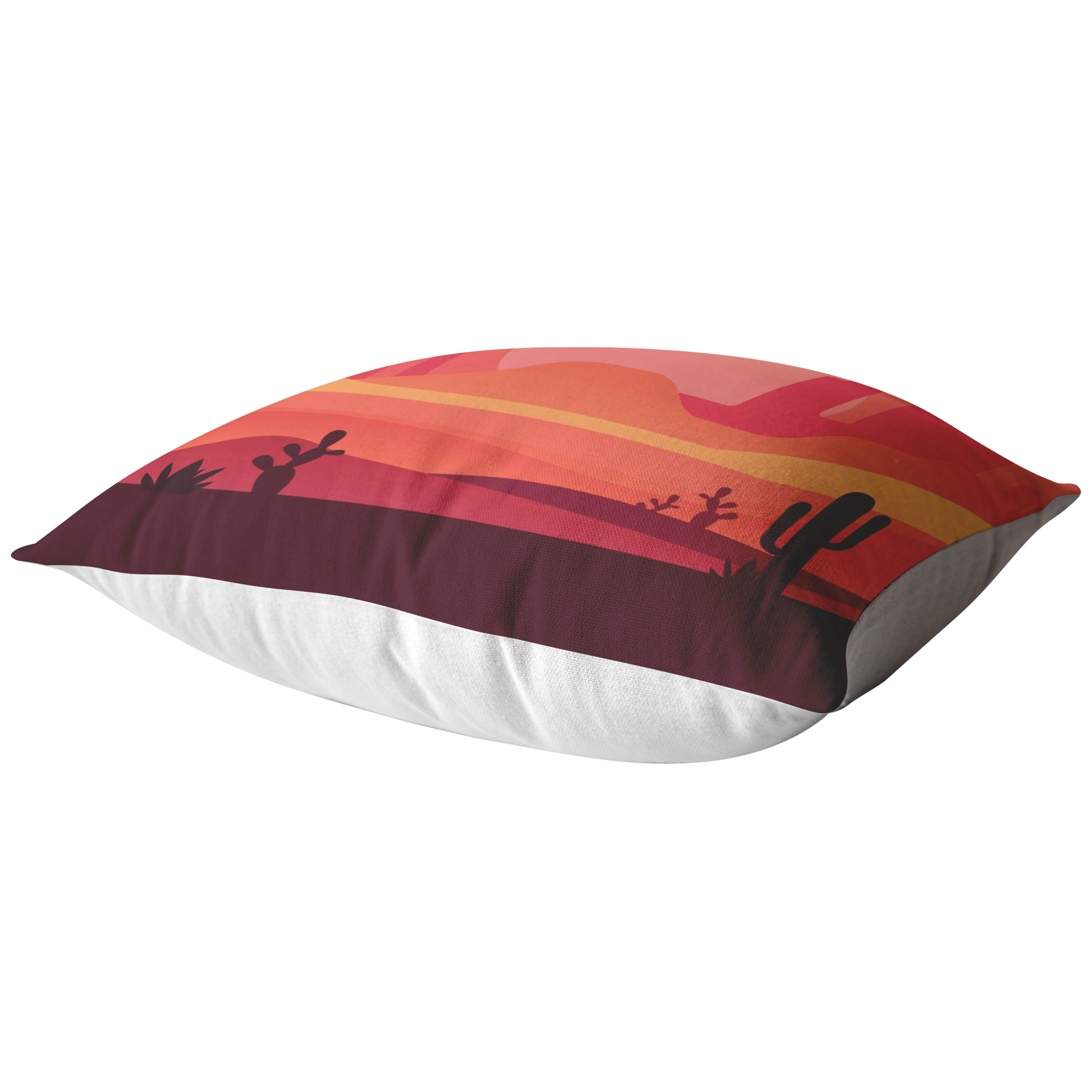 Desert Landscape Accent Pillow - Boho Chic Home Decor for Sofa, Bed & Living Room - Perfect for Southwest Style & Western Themed Interiors