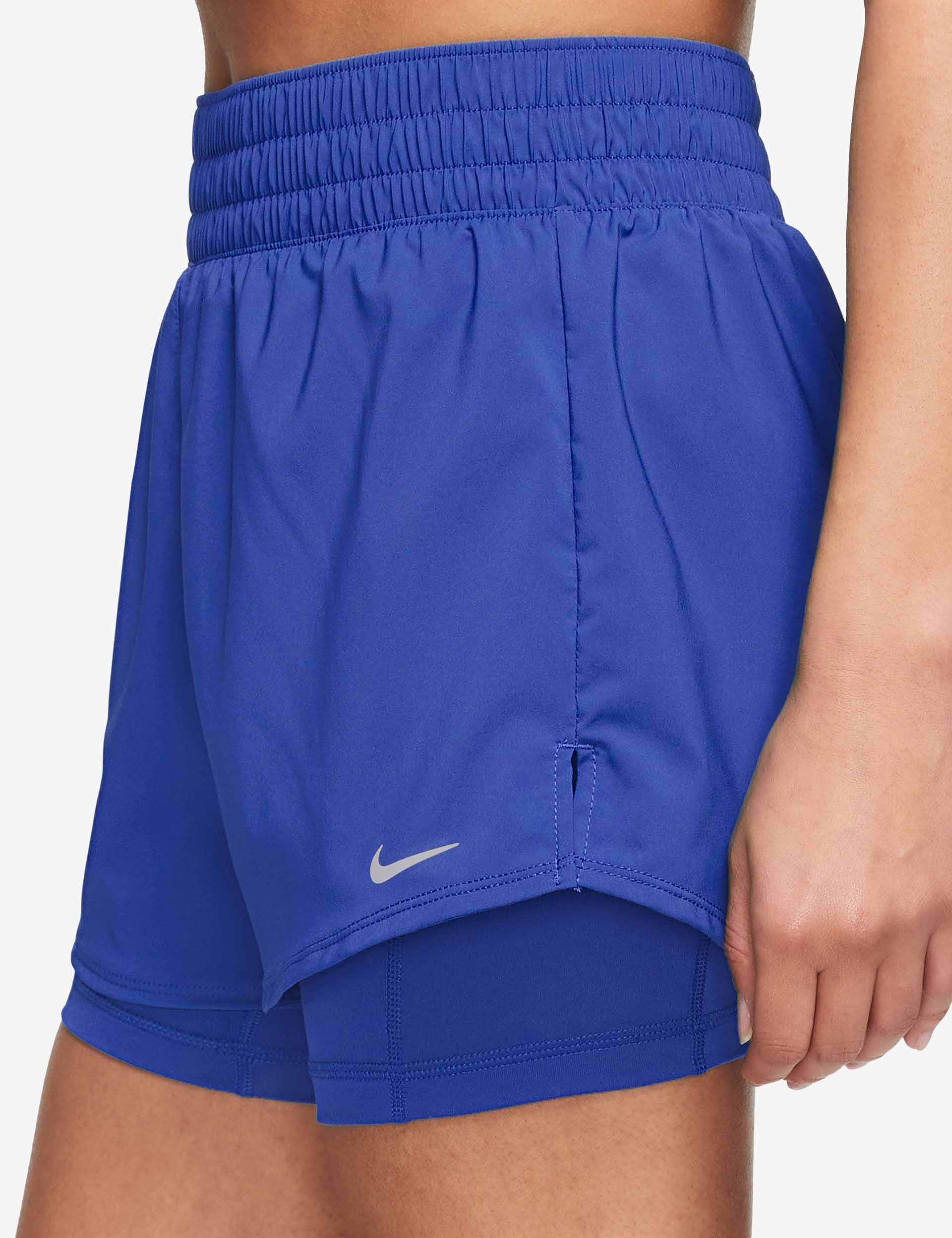 Nike One Dri-FIT 2-in-1 Running Shorts for Men - Hyper Royal/Reflective Silver - Moisture-Wicking & Breathable Workout Shorts for Gym, Jogging & Outdoor Sports