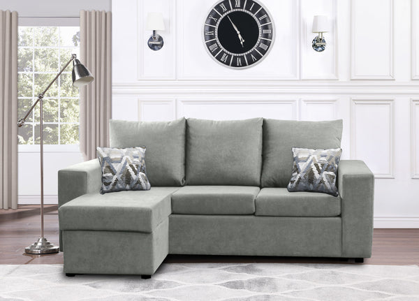 Canadian Made Reversible Chaise Sectional Sofa - 17 Color Options for Living Room, Family Room & Home Theater Comfort