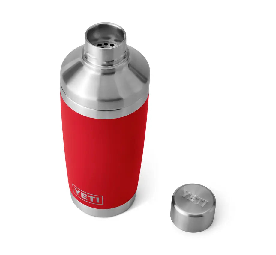20 oz Rambler Cocktail Shaker - Insulated Stainless Steel Bar Tool for Mixing Drinks | Perfect for Home Bars, Cocktail Parties & Professional Bartenders (Rescue Red)