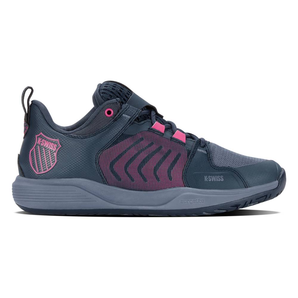 K Swiss Ultrashot Team Women's Tennis Shoes - Navy/Pink - Lightweight & Durable for Court Performance | Perfect for Tennis Matches & Training